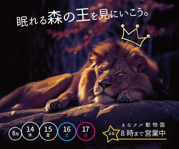 夜の動物園のイベント告知バナー